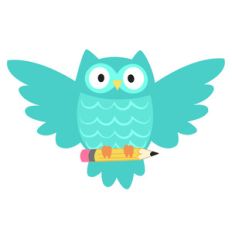 owl with pencil