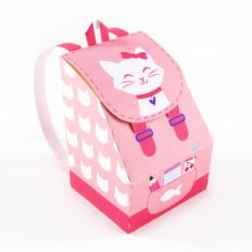 kitty back pack favor bag