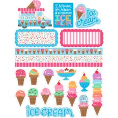 ice cream stickers