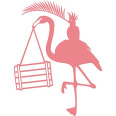 flamingo and parrot sign