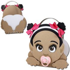 crawling baby girl headband basket