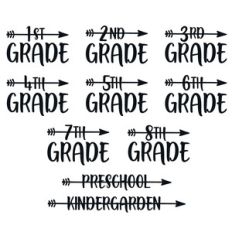 arrow grades back to school set