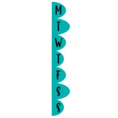 days of the week planner banner