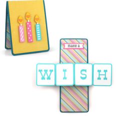 twist pop card make a wish