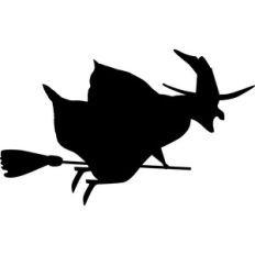 witch on a broom