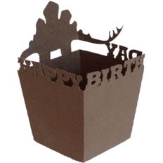 dinosaur birthday candy box - stegosaurus