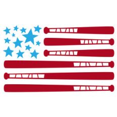 american baseball flag