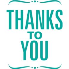 thanks to you phrase