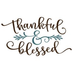 thankful and blessed phrase