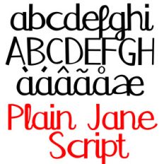 pn plain jane script