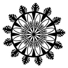 hawaiian flower mandala