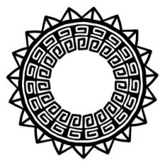 geometric tribal mandala