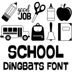 school dingbats font