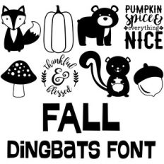 fall dingbat font