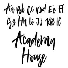 academy house font