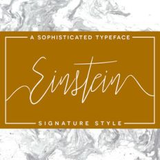 einstein font