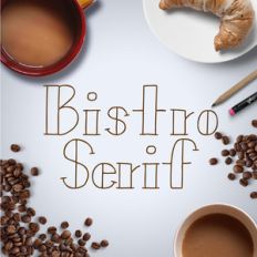 bistro serif font