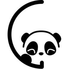 panda letter c