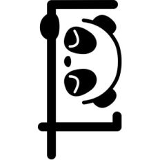 panda letter f