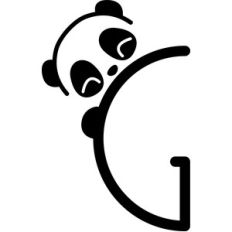 panda letter g