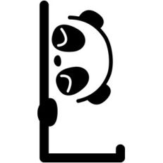 panda letter l