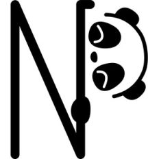panda letter n