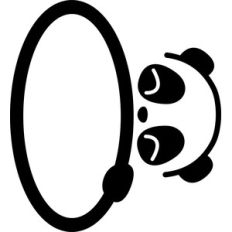 panda letter o