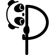 panda letter p