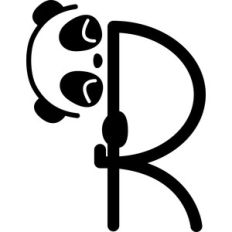 panda letter r