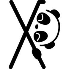 panda letter x