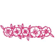 freedom flowers repeating border
