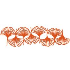 gingko leaf repeating border