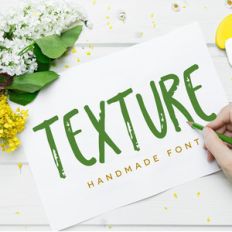 texture font