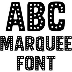 marquee font
