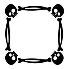 skull and bones frame