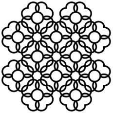 geometric flower background