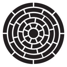 split circles background
