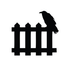 crow on fence