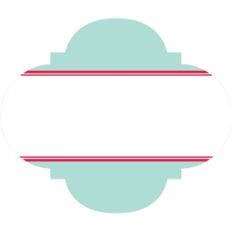 scalloped label