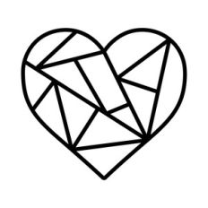 stained glass heart