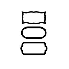 set of 3 labels