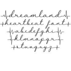 dreamland heartbeat font