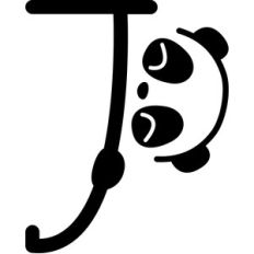 panda letter j