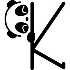 panda letter k
