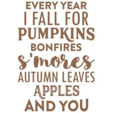 pumpkins, bonfires, s'mores