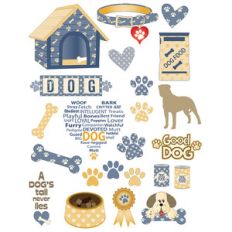 dog-themed planner stickers