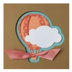 hot air balloon card