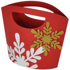 snowflake gift tote