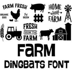 farm dingbats font