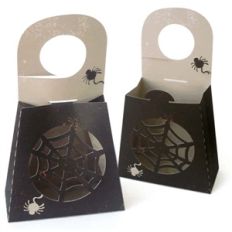 3d doorhanger box - spider web